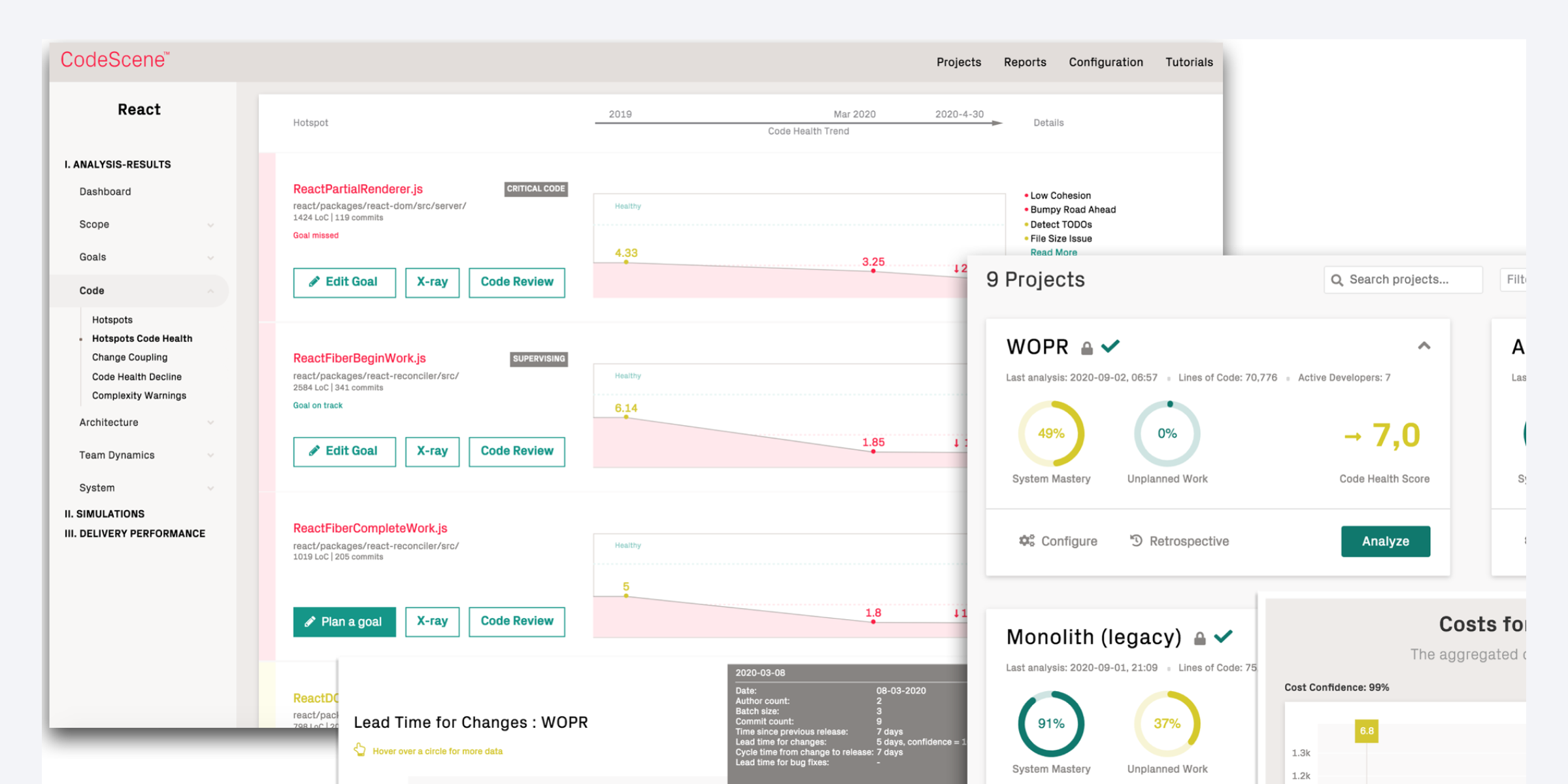 CodeScene 4.x introduces a new user experience with new dashboards.