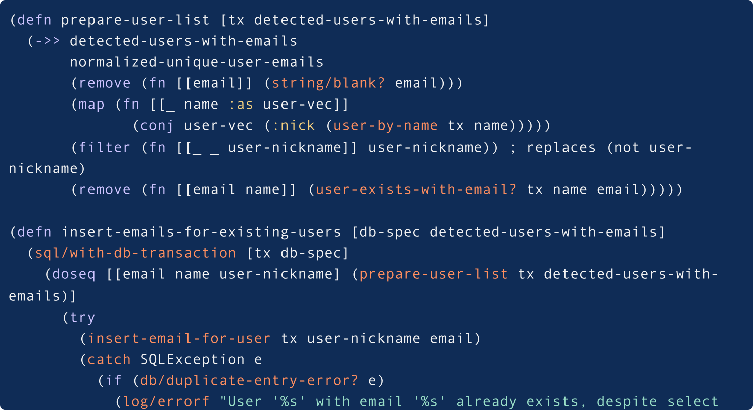 Example of a functional programming refactoring pattern