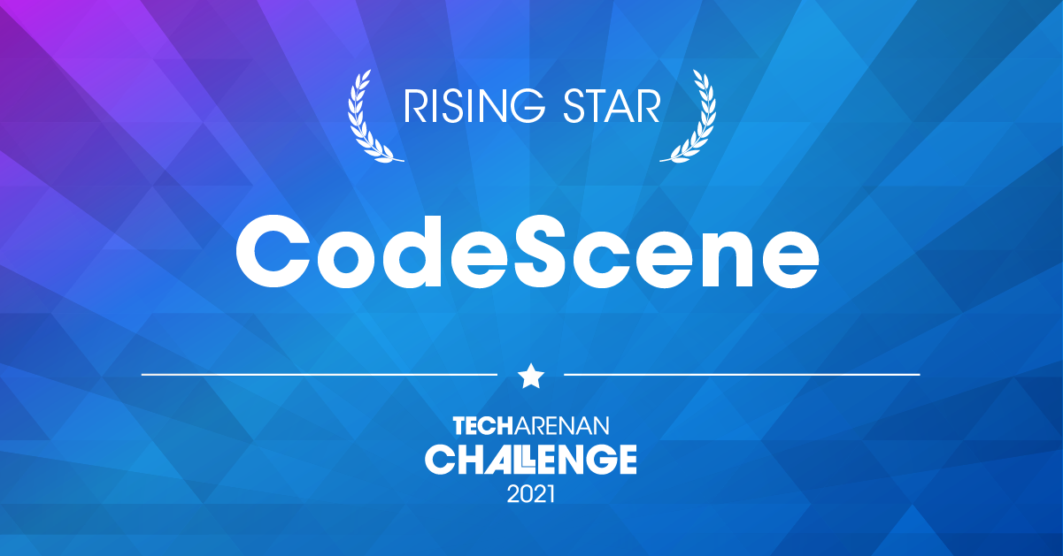 Badge for Codescene Techarenan Challenge 2021 Rising star 