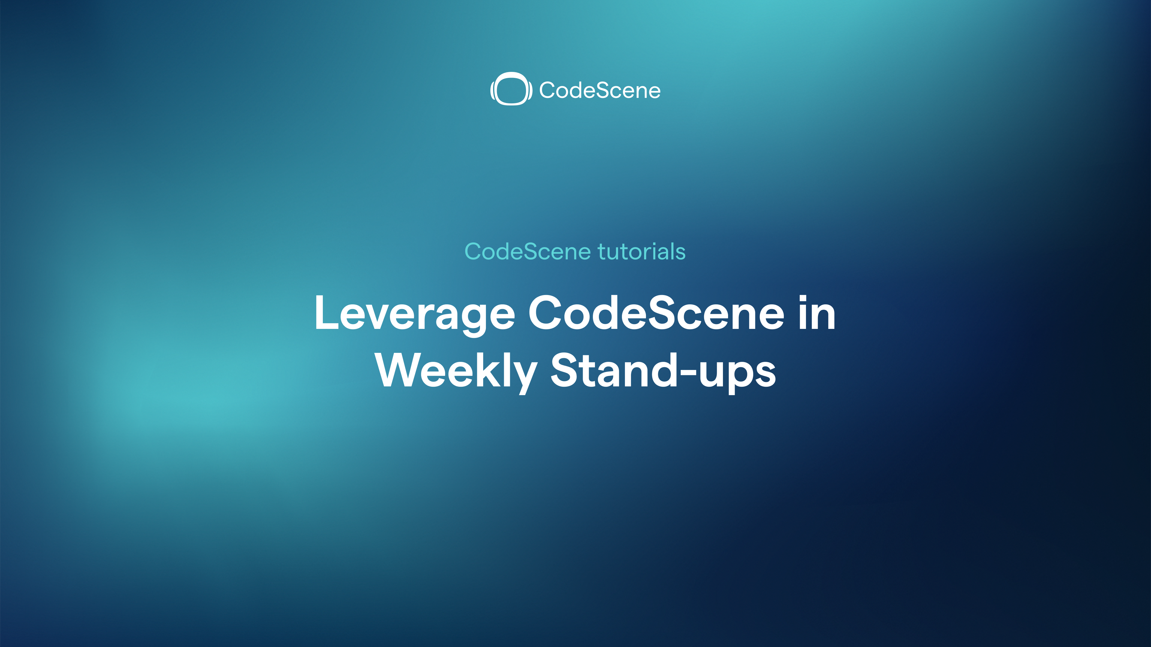 Leverage CodeScene in the Weekly Stand-ups(1)