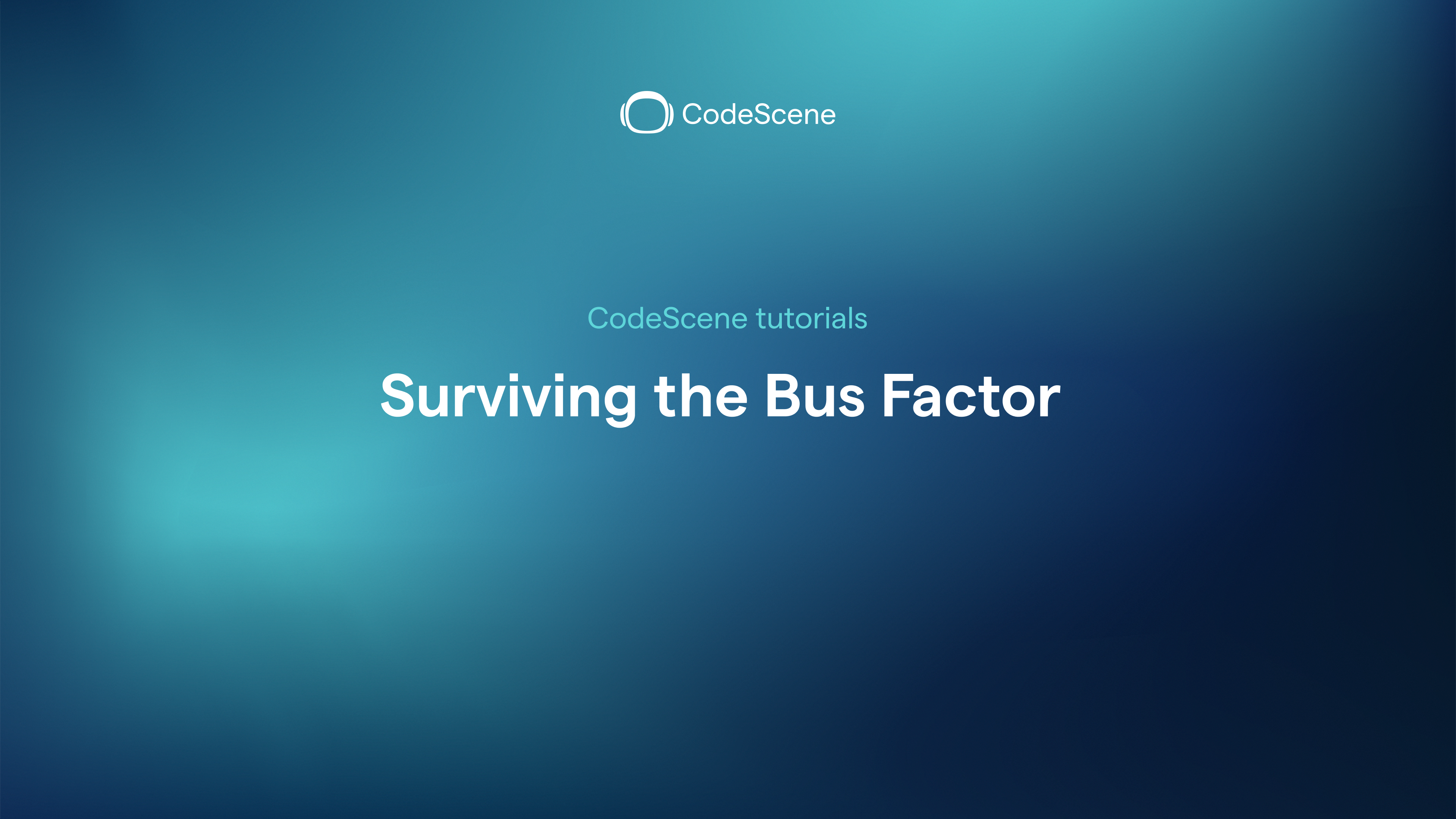 Surviving the Bus Factor (1)